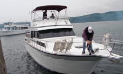 Roomy Aluminum Motoryacht, with two staterooms, two heads, each with separate shower stalls. Unique in the fact that it has a bow thruster! Huge aft deck affords comfortable entertaining platform. Trades considered. ACCESSORY ANCHOR W/LINES FENDERS &