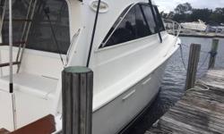 1990 Ocean 35 Super Sport located in Jacksonville, FL
Just cruised down from Rhode Island.&nbsp; All systems operational.&nbsp;&nbsp;
Only 785 hours on twin Cummins 300's.
New generator and air conditioning.
Bridge hardtop
Nominal Length: 35'
Length