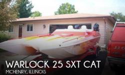 Actual Location: Mchenry, IL
- Stock #033877 - If you are in the market for a high performance, look no further than this 1990 Warlock 25 SXT Cat, just reduced to $28,500 (offers encouraged).This boat is located in Mchenry, Illinois and is in great