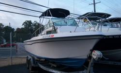 This 1991 Grady White 20' Overnighter is powered by a 1992 175 hp Johnson. Features include: bimini top, dual batteries, depth finder, cockpit cover, compass, porta pot, VHF radio, and a completely redone EZ loader Trailer that will pass inspection. This