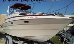 Model 2300 SCR - 260 HP with Alpha OutDriveEngine and Drive Just ServicedBimini Top with Curtains - Windlass - T.V. Antenna - Remote Spotlight - Stove - Refrigerator - Head - Shore Power - 2 New BatteriesBoat - $6000Aluminum Tandem Axle Trailer -
