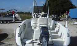 This 1991 Sport Craft 180CC Center Console boat is 18 feet in length. Features include T-Top, Hummingbird Matrix 17 DF /FF, and marine band radio by West Marine. Powered by a Yamaha 85 horsepower 2 stroke motor with 4 bladed prop. A galvanized trailer
