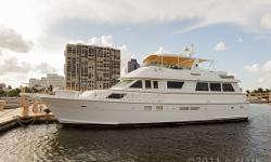 Description
Desirable Hatteras Motor Yacht layout with the Extended Deckhouse Full beam Engine Room and Extended & Widened Flybridge. The yacht has undergone a recent refit to include New Paint "Brilliant White" an all new interior with Neutral Accents &