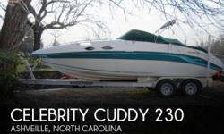 Actual Location: Ashveille, NC
- Stock #098247 - Ready to Cruise with a 2010 MERCRUISER MPI ENGINE!! 2015 Koastal trailer included!!This 1992 Celebrity 230 is ready for cruising. It features a 5.0 MPI Mercruiser engine with a cruising sped of 25 mph.Also