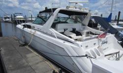 OWNER IS ALSO INTERESTED IN TRADES OF SAME VALUE AND CAN HELP WITH FINANCE
Newly Rebuilt Engines
The 370 Express is a high quality built Sea Ray with a BIG well designed cockpit and a lavish family friendly interior.. "ALWAYS" is a much bigger boat than