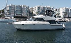 Key Features
Fiberglass modified V hull and superstructure. 11-degree deadrise aft. The Voyagers two-stateroom floor plan is arranged with both galley and dinette on the bridgedeck level leaving the salon as a wide-open entertainment area. Seating on the