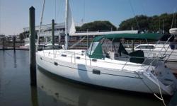 Designed by Finot and Built by Beneteau this popular design will provide her owners with plenty of cruising performance and comfort, blended with safety and true ease of handling. Her fin keel with bulb has a low center of gravity which allows her to sail