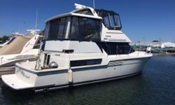 Affordable lake living is what the Carver 39 Motor Yacht is all about. Equipped with two full staterooms, Master is aft with a patio like setting. Two full heads, full galley, all the navigation equipment you would need for extended trips and of course a