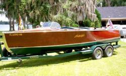 (LOCATION: New Port Richey FL) Own a piece of American boat-building history with this 20&rsquo; Hacker-Craft Runabout. Nothing compares with the sight of a mahogany runabout cutting through the water at speed. They create sights and sounds that other