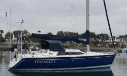 This blue hulled beauty is well-built and fully equipped with a free standing rig for easy sailing. All lines lead straight to the cockpit keeping the deck clear of lines. Cockpit has 2 aft pulpit seats. The spacious cabin has lots of storage.&nbsp; The