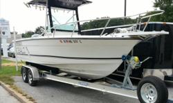 FOR QUESTIONS CONTACT: DAVE 443-520-6240 or dreier@oemmed.com 1993 Robalo 2320 Offshore Center Console DETAIL: -Repowered in 2009 with a leftover New 2006 Yamaha F250 four stroke -2013 Heavy duty aluminum tandem axle trailer with good 10 ply tires -700