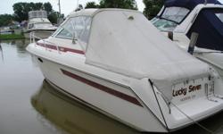 Clean two owner boat big enough for weekends but small enough to ski and tube.
Beam: 8 ft. 9 in.
Stock number: 5764ZW
Compass; Depth fish finder; Stove; Vhf radio; Stereo; Bimini top; Shore power; Gps loran; Fridge; Shower; Swim platform;