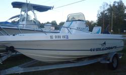 1994 Wellcraft 190 CC F
1995 WELLCRAFT 19FT CENTER CONSOLE POWERED BY A 1995 JOHNSON SPL W 112 HSP. BARE BASICS WITH NICE V-HULL. COMES W/ 2 CAPT SEATS, FORWARD CONSOLE SEAT W/ CUSHION AND LARGE BOW AREA. PRICED TO SELL WITH A SINGLE GALV TRAILER FOR ONLY