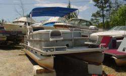 Top Quality Family PontoonThis boat is from an estate. The pontoon is just in and pics are of it as we recieved it. It needs to cleaned up and will be. It has a few areas where the upholstery will be repaired. Buy it now for $6850 and do the upholstery