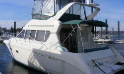 36' Silverton 362 Sedan Convertible"My Babe", Twin 454 Crusader Engines with low hours, 6.5kw Kohler Generator, Bimini and Full Enclosure; Leather-like interior; 2 large Staterooms; Full Galley including Microwave; Two Burner Stove; NEW Stand up Full