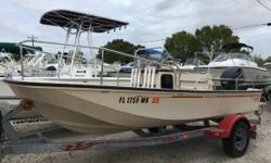 1995 Boston Whaler 17 Montauk with a Evinrude 90 1995 Boston Whaler 17 Montauk with a Evinrude 90 only 34 hours on it. This is by far the cleanest 1995 Boston Whaler we have ever seen. Give us a call or stop by @ Boater's Paradise 239-573-6256
Engine(s):