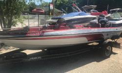 THE GREAT OUTDOORS MARINE - THE FUN STARTS HERE!
1995 JAVELIN 367A - SILVER & RED
1995 EVINRUDE 90HP 2-STROKE OUTBOARD
1995 SINGLE AXLE TRAILER
2 bench seats
Bike seat on bow
MotorGuide Pro Series 46# 12V trolling motor on bow
Humminbird Helix 5 Chirp G2