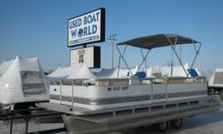 95 Northwood Funship 21' Pontoon & 1999 30HP Mercury 4-Stroke Outboard. Motor Runs Great! This Pontoon Features, Front Bench Seating With Storage, Mid Bench Seat With Storage, Rear Bench Seating With Storage, Swivel Helm Seat, Table, Fish Finder, Bimini