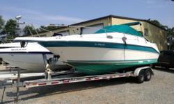 Nice Freshwater Cruiser with Mercruiser V-8 with Bravo 2 Outdrive. &nbsp;Make an Offer
AC / Heat
Trim Tabs
Bimini Top
Cockpit Cover
Fridge, Range, Microwave
Hot Water Heater
NO TRAILER
Nominal Length: 27'
Engine(s):
Fuel Type: Other
Engine Type: Stern