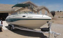 1996 Rinker Captiva Description: Beautiful 1996 Captiva Cuddy Cabin, 24 ft LOA, 8'6" beam, 7.4L Mercruiser, silent choice exhaust with a Bravo 3 outdrive and low hours. Just serviced and ready to go to the lake. Has new impellor and batteries. Beautiful