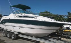 1996 CHAPARRAL 27 Signature Powered by a 7.4 L Volvo inboard/outboard engine. Boat is in great shape and runs perfect. The cabin on this boat is immaculate and features a full marine head with shower, refrigerator, stove, sink, aft berth, hot and cold