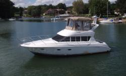 Sedan Cruiser with tons of Interior Room due to its 13 foot beam!.Runs great with twin Fresh Water Cooled Fuel Injected 454 320 Horse Power Crusader Inboards. 6.5Kw Kolher Generator, AC/Heat, Radar, Highly Upgraded Stereo, Brand new Bridge Canvas, 10