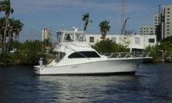 AccommodationsWhat really distinguishes the 46' Post from the other builders is her sensuous and graceful exterior styling. She also has cockpit engine room access entering the salon to port an L-shaped couch with table. To starboard a barrel chair w/