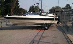 Perfect fish/ski 1950 Capri w/ tower & 3.0 L Mercruiser 1996 Capri 1950 by Bayliner with very reliable 3.0 Liter Mercruiser inboard. Loaded for either fishing or sport/cruise boating with custom wake tower including racks, Fish/depth finder, dual battery