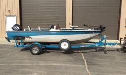 Nice Deep Vee fishing boat with updated electronics and trolling motor.
&nbsp;
Nominal Length: 17'
Length Overall: 17'
Engine(s):
Fuel Type: Other
Engine Type: Outboard
Beam: 8 ft. 0 in.
Stock number: U8497RD