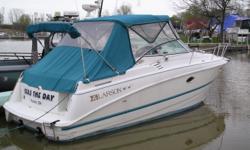 Sleeps 6, great on fuel, ready for some great weekends on the water.
Beam: 10 ft. 0 in.
Compass; Depth fish finder; Stove; Vhf radio; Stereo; Bimini top; Shore power; Gps loran; Fridge; Shower; Camper canvas; Swim platform;