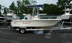 1996 Mckee Craft Pulse 1700 CC
17 Ft. Center Console, 1997 115 HP Mercury Mariner 115EXLPTO, Humming Bird 343c Fish Finder, Garmin 178c Combo Unit, Stereo CD Player, Live Well, SS Prop, T-Top, Leaning Post, 2009 Fast Load Aluminum Trailer, Above average