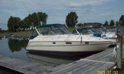 1997 MAXUM SCR3200, This is a beautiful and well maintained express cruiser. It has a new camper top, air, and heat. Sleeps 6. Twin 5.7L 350 Mercruiser V8 inboard/outboard engines. 450 hours. Excellent condition.
Category: Powerboats
Water Capacity: 0