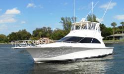 Description
With an unusually wide 16' beam the Ocean 48 Super Sport is an enviable fishing platform. With her 30+ knot speed and seakindly hull she is an effortless cruiser. Either way she carries herself with the grace and self-assurance that have come