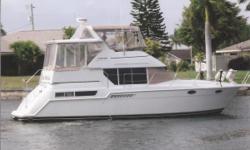 (LOCATION: Cape Coral FL) This 35' Carver 355 Aft Cabin Motor Yacht features a large flybridge, aft deck, large open salon, and two private staterooms to insure room, comfort, and convenience. This Carver 355 provides space for an extended cruise, smaller