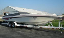 1997 32' Fountain Fever -- FRESH WATER Only Since New!!*****Very Clean Inside & Out, Loaded with Options & Upgrades*****Low Hours on Twin 454's - Call with an Offer Today!!Key Features;Key Features & Upgrades Myco Trailer Custom Trailer Cockpit Cover