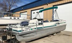 Just in is this 1996 Landau 20BT, a 10 person capacity Cruise and Fish pontoon. This boat comes with a 60hp Mariner 2-stroke outboard motor. Trailer not included, but options available. Get it before it's gone! Trades considered. General Options BOAT SOLD