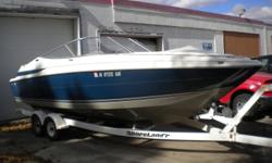 Powered by a 5.7 EFI Mercruiser BravoI Drive, SS Prop, Shoreland'r trailer. Clean a must see.
Hin: USPB31MDC797
Beam: 8 ft. 4 in.
Hull color: BLUE
Stock number: IA 9728 DM