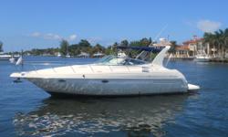This 35 Cruisers has low hours and a very roomy interior for a boat of this size. Two stateroom full dinette with full galley. Boat can be seen anytime and is located at Soverel Harbor Marina in Palm Beach Gardens, Florida.Movitated owner wants the boat