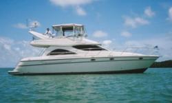 Key Features & AccomodationsKey FeaturesCummins Engines w/ 1518 Hours (checked 12/6/2011)Westerbeke Generator w/ Sound Shield - Hours @ 890 (12/6/2011)Spacious 2 Stateroom Layout w/ 2 Vacuflush HeadsTender Included: Hardbottom Stored on Foredeck & Motor