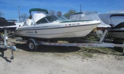 1998 Boston Whaler 18DC Ventura, 150hp Johnson Ocean Runner, New 2016 Venture Trailer, Bimini Top with Boot, Bow Cover, Cockpit Cover, Compass, DF......Location: Essex MD
Beam: 8 ft. 0 in.
Stock number: 17496