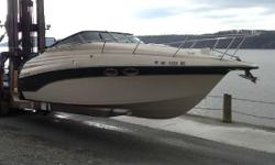 1998 Crownline #268 CR w/Mercruiser 496 - 132.3 hours 1998 Crownline #268 CR with Mercruiser 496 (132.2 hours) - GPS, Galley has Microwave, Pressure water, Range, Refrigerator, Water Heater, Dual battery switch, docking lights, dual prop, fresh water