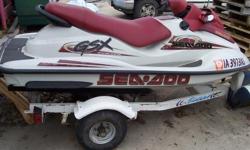 Tons of fun!!! Includes Trailer
Category: Personal Watercraft
Water Capacity: 
Type: PWC
Holding Tank Details: 
Manufacturer: Sea Doo
Holding Tank Size: 
Model: GSX
Passengers: 0
Year: 1999
Sleeps: 0
Length/LOA: 10' 0"
Hull Designer: 
Price: $3,995 /