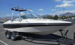 PRICE JUST REDUCED TO $12,900!
MerCruiser 5.7L MAG MPI, 300 hp engine, aprx 770 hours
MerCruiser Alpha One sterndrive w/High 5 stainless steel prop;
Extra stainless steel prop
(2) Batteries w/switch
Metal Craft 2-axle trailer w/surge brakes, custom rims,