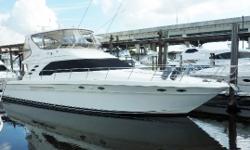 Suggested Sale Price: $399,00.00
The Sea Ray 560 Sedan Bridge is a comfortable and roomy sedan with modern styling and nice interior accommodations. The yacht features an expansive three stateroom interior, salon, dinette, and is ideal for entertaining in