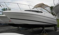 1999 Bayliner 2355 Cierra SunbridgePowered by a Mercruiser 5.0 V-8 with Alpha One stern drive. Drive just serviced with NEW impeller and seals. Cold water pressure systemBimini TopFull galley with refrigerator,Microwave & Stove, Marine toilet and shower,