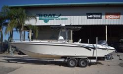 1999 Fountain 29CC,
Stock: 85331999 Fountain 29 CC(2)Yamaha 225Tandem Axle**Financing Available**+Garmin Electronics+Introduced in 1993 as a 27-footer (a redesigned transom the following year added 2 feet to the hull length), the Fountain 29 is a