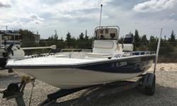 Kenner 18 CC
This 1999 18 ft Kenner center console is powered by a Mercury 115 HP 2 Stroke 115ELPTO Outboard. This boat needs some TLC, but all the fundamentals are intact and in good condition. Included are a Motor Guide W75 wireless trolling motor,
