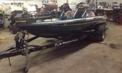 NEW ARRIVAL RANGER BASS! 1999 RANGER R-73 115 HP JOHNSON WITH STAINLESS PROP 1999 RANGER TRAIL TRAILER WITH SPARE COVER 70LB 24V MAXXUM TROLLING MOTOR WITH 2 NEW DEEP CYCLE BATTERIES 2 SPORT TRAK ELECTRIC ANCHORS WITH ANCHORS LADDER 2 HUMMINBIRD DEPTH