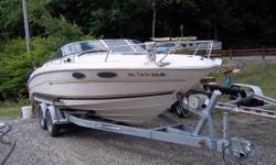 1999 Sea Ray 230 Select
Priced to sell! 1999 Sea Ray 230 Select with a 260hp MerCruiser. The boat is clean throughout. Trailer Included.
Stop in for an inspection!
Nominal Length: 23'
Engine(s):
Fuel Type: Other
Engine Type: Stern Drive - I/O
