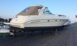 Immaculate fresh water 460 Sundancer with the upgraded Volvo diesel Engines. Professionally maintained, detailed annually. this boat is truly turn key. This one won't last, call today to schedule a personal inspection. Trades considered. CANVAS BIMINI TOP